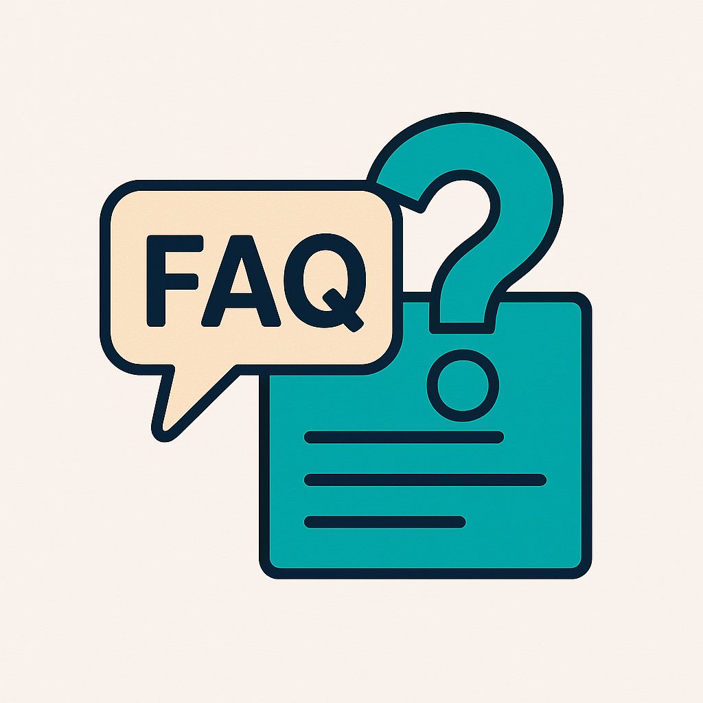 Symbolbild FAQ frequently asked questions