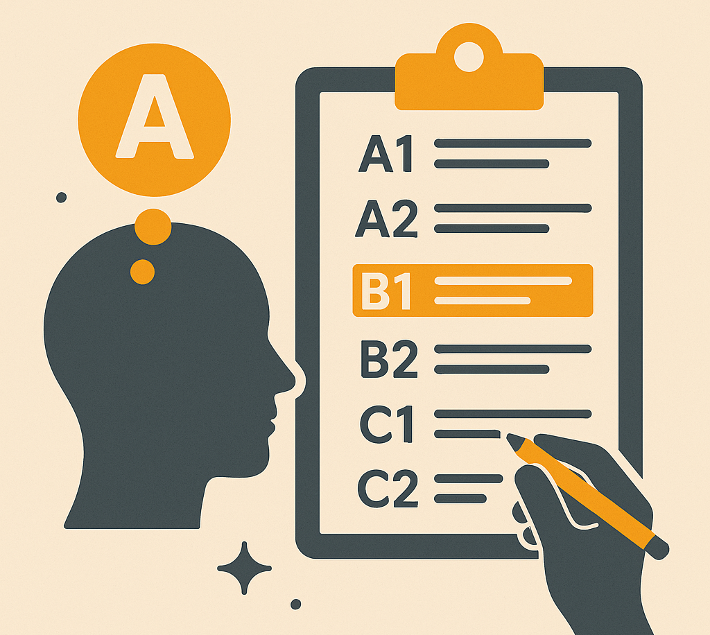 Einstufungstest für unseren Unterricht / placement test for our classes